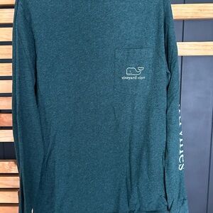 Vineyard Vines Men's Green Long Sleeve Shirt